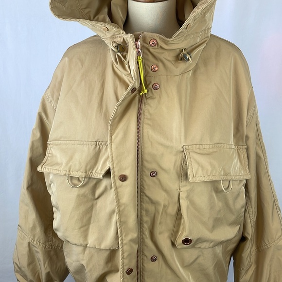 Bershka Lovely Camel Color Lined Coat w/Detachable Hood - Size Large - Picture 2 of 16